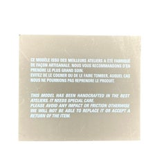 Lanvin Jewel Toned Crystal and Ribbon Collar Necklace and Box