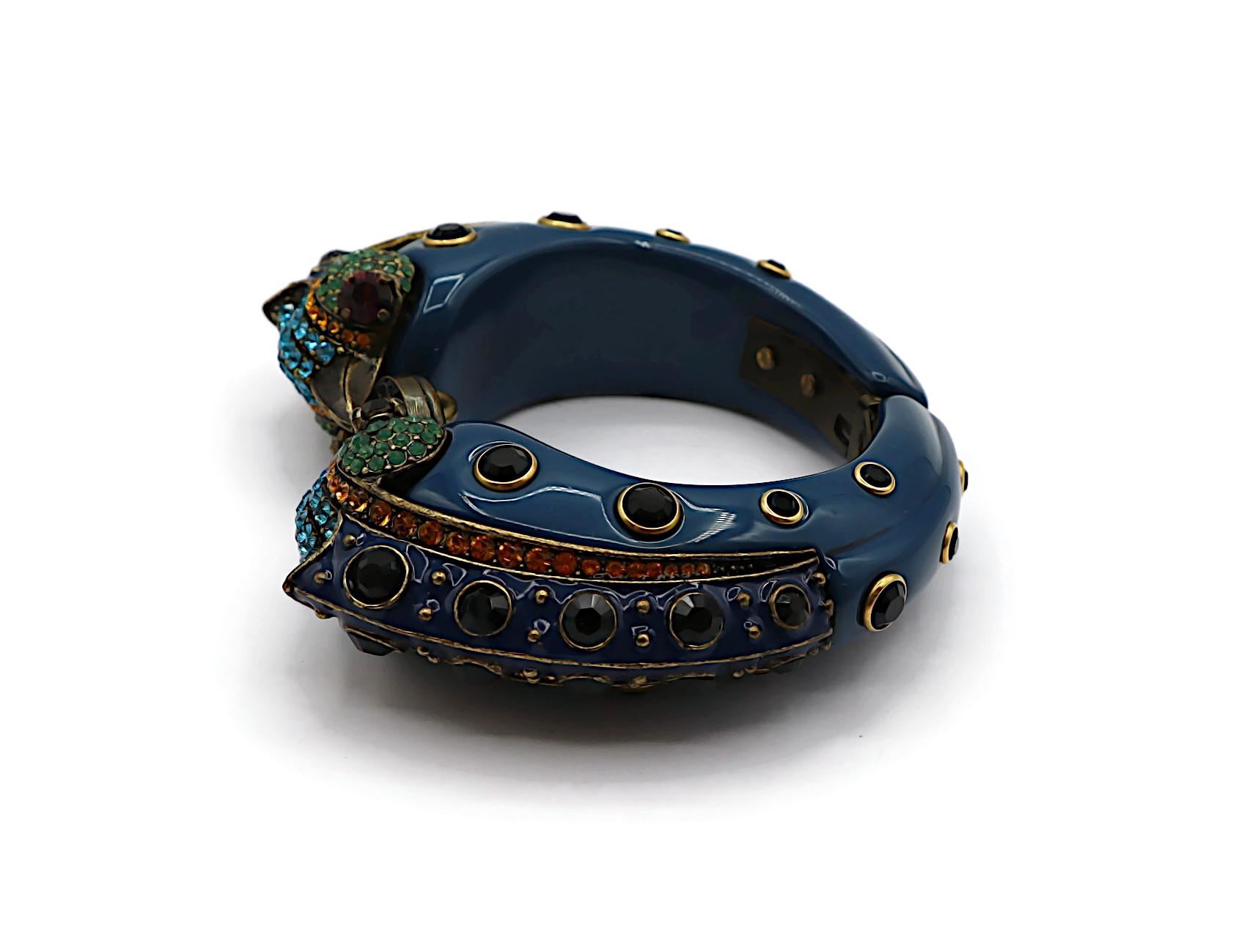 LANVIN Bracelet jonc joli avec deux oiseaux en vente 6