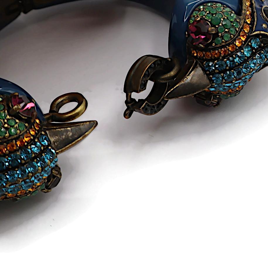 LANVIN Bracelet jonc joli avec deux oiseaux en vente 7