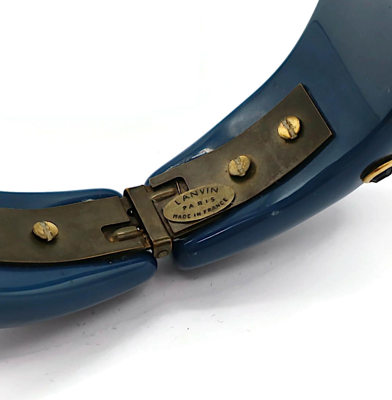 LANVIN Bracelet jonc joli avec deux oiseaux en vente 8