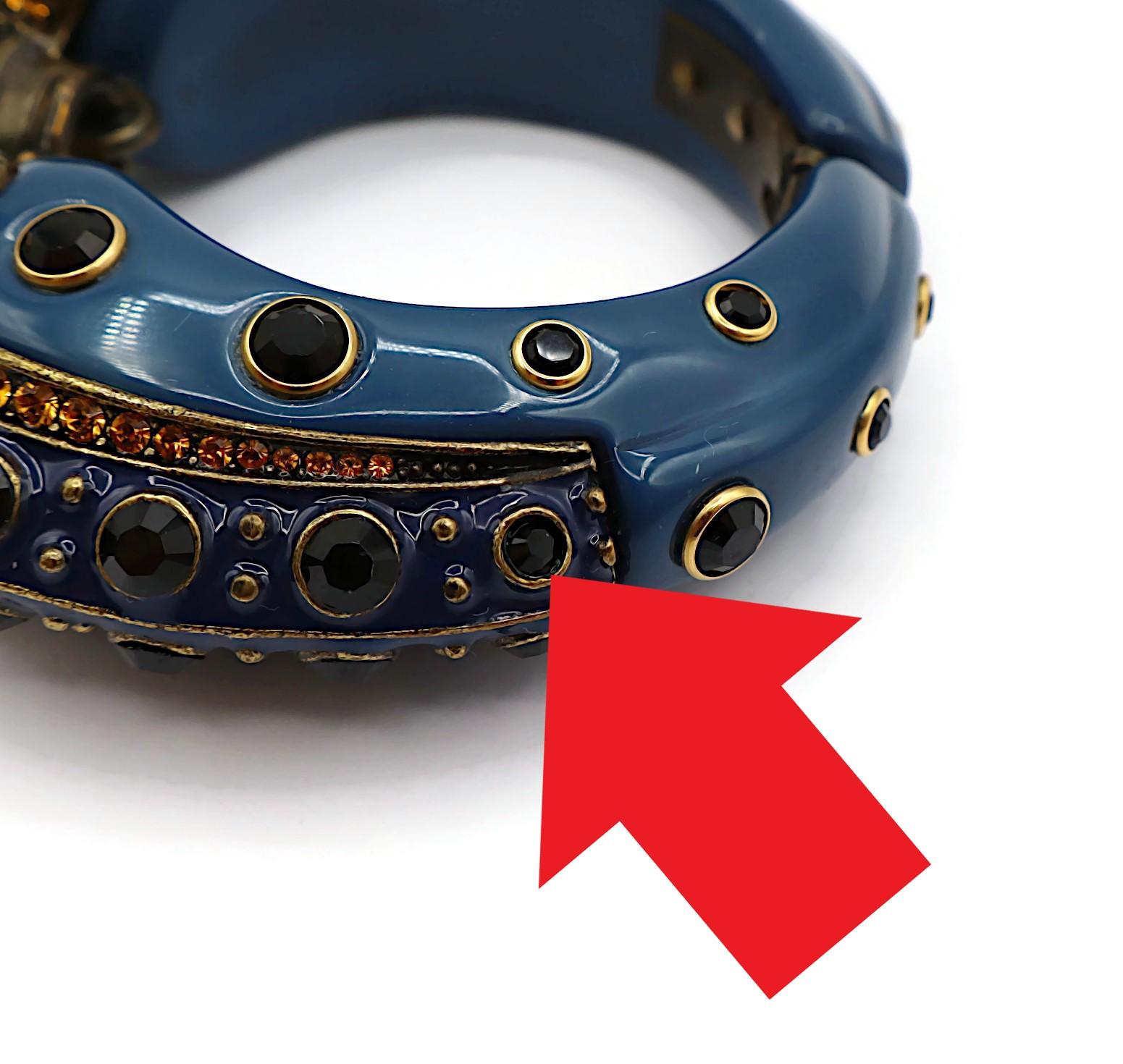 LANVIN Bracelet jonc joli avec deux oiseaux en vente 9