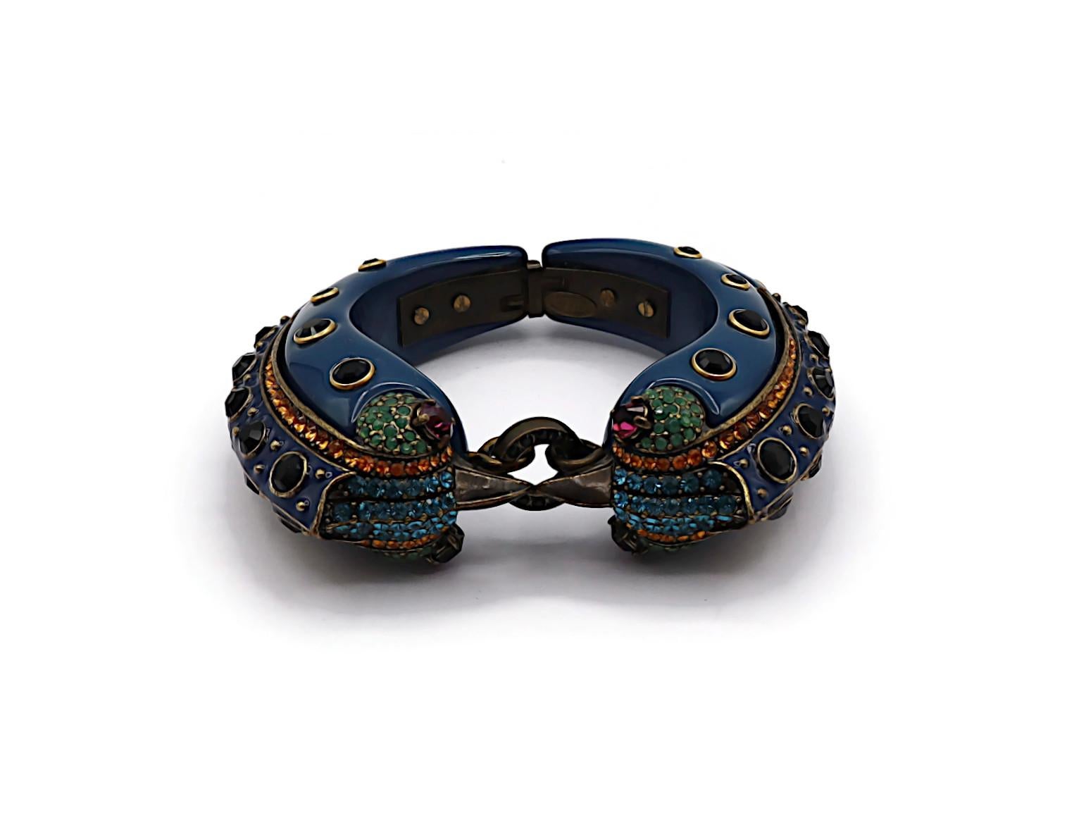 LANVIN Bracelet jonc joli avec deux oiseaux en vente 3