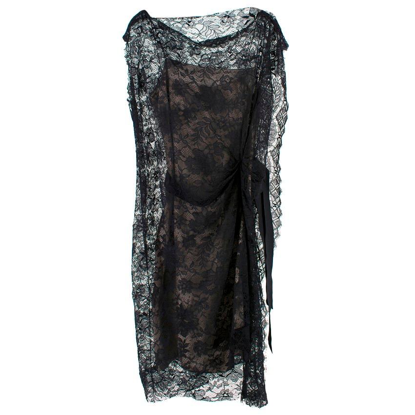 Black Lanvin Lace Dress - Size US 4 For Sale