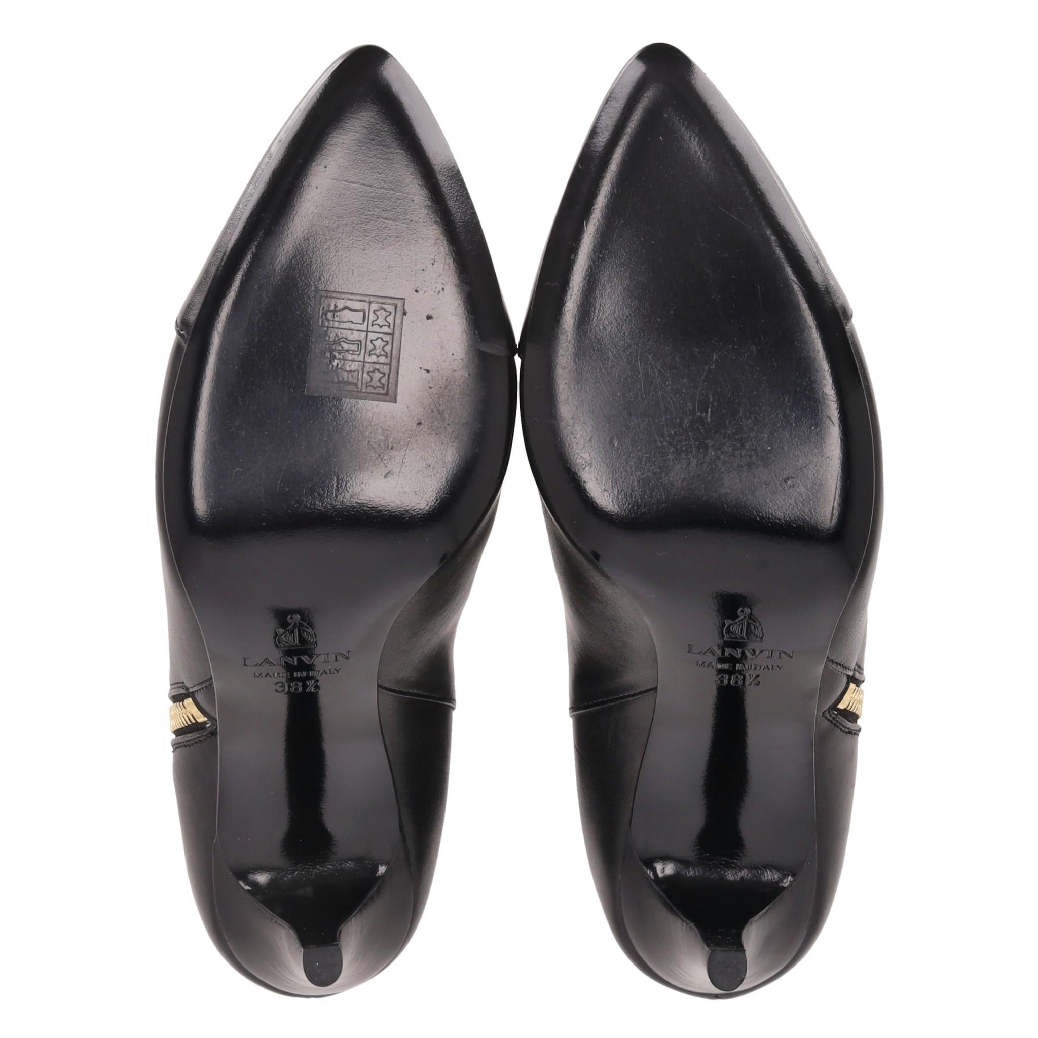 Lanvin Leather Ankle Boots For Sale 1