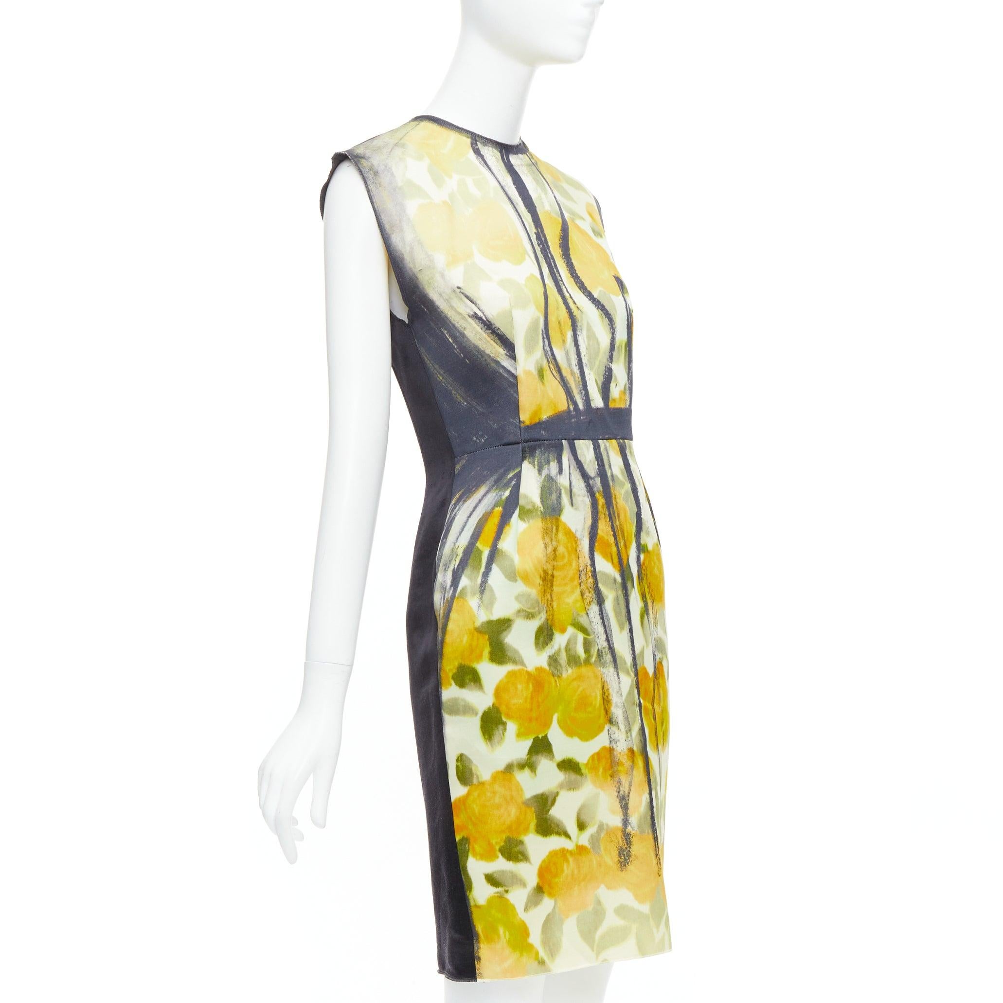 LANVIN Les 10 Ans giallo nero cotone seta stampa floreale vestito FR36 S A. Stone
Riferimento: MECG/A00017
Marchio: Lanvin
Designer: Alber Elbaz
Collezione: Les 10 Ans
Visto su: A. Stone
Materiale: Cotone, seta
Colore: Giallo, Nero
Modello: