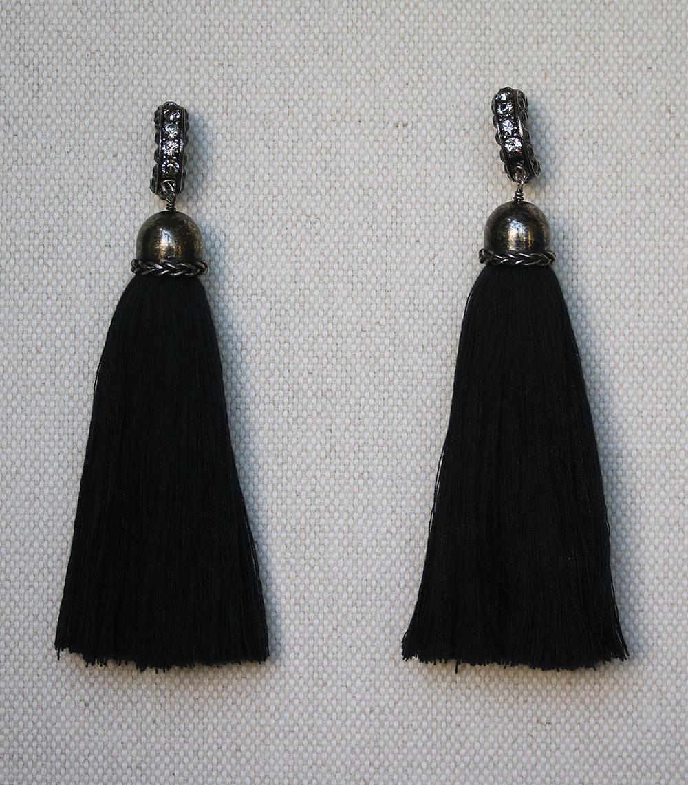 Lanvin Marina Tassel Clip on Earrings  In Excellent Condition In London, GB