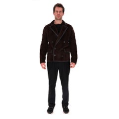Lanvin Marten Fur Wool Lined Jacket
