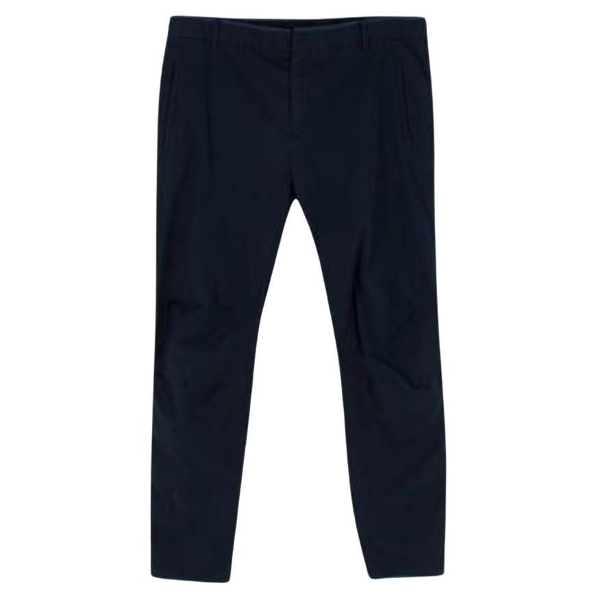 Lanvin Mens Navy Trousers For Sale