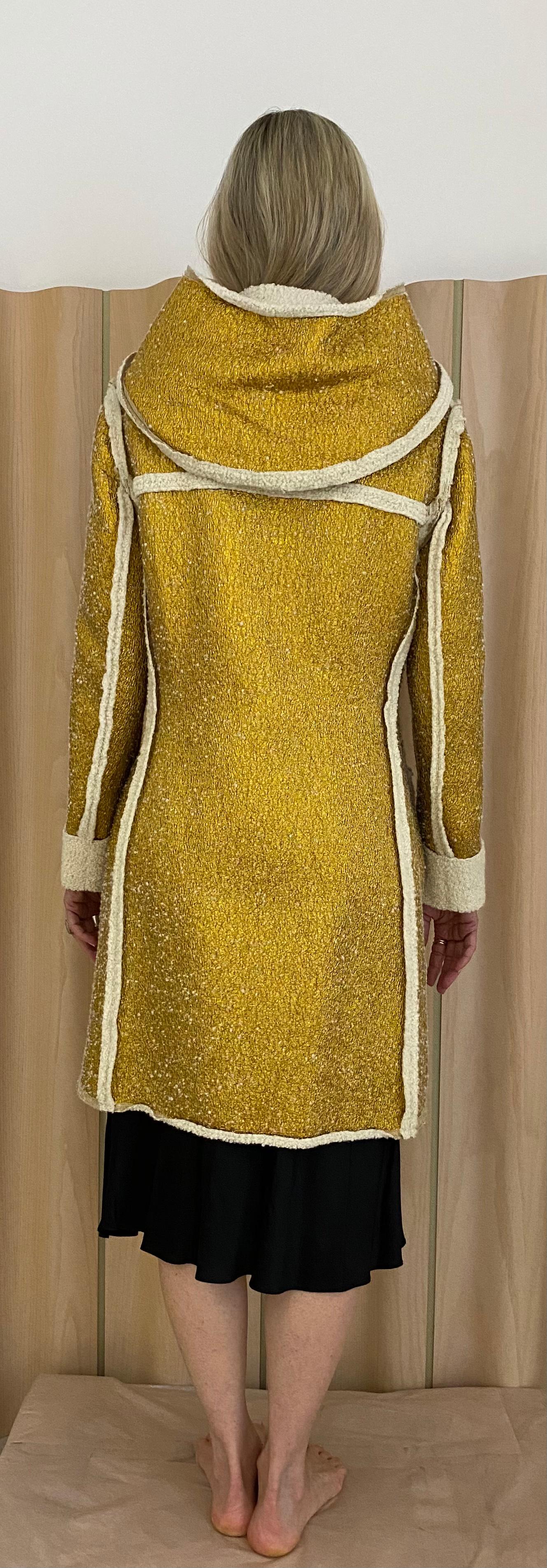 Lanvin Metallic Gold Coat with hood 5