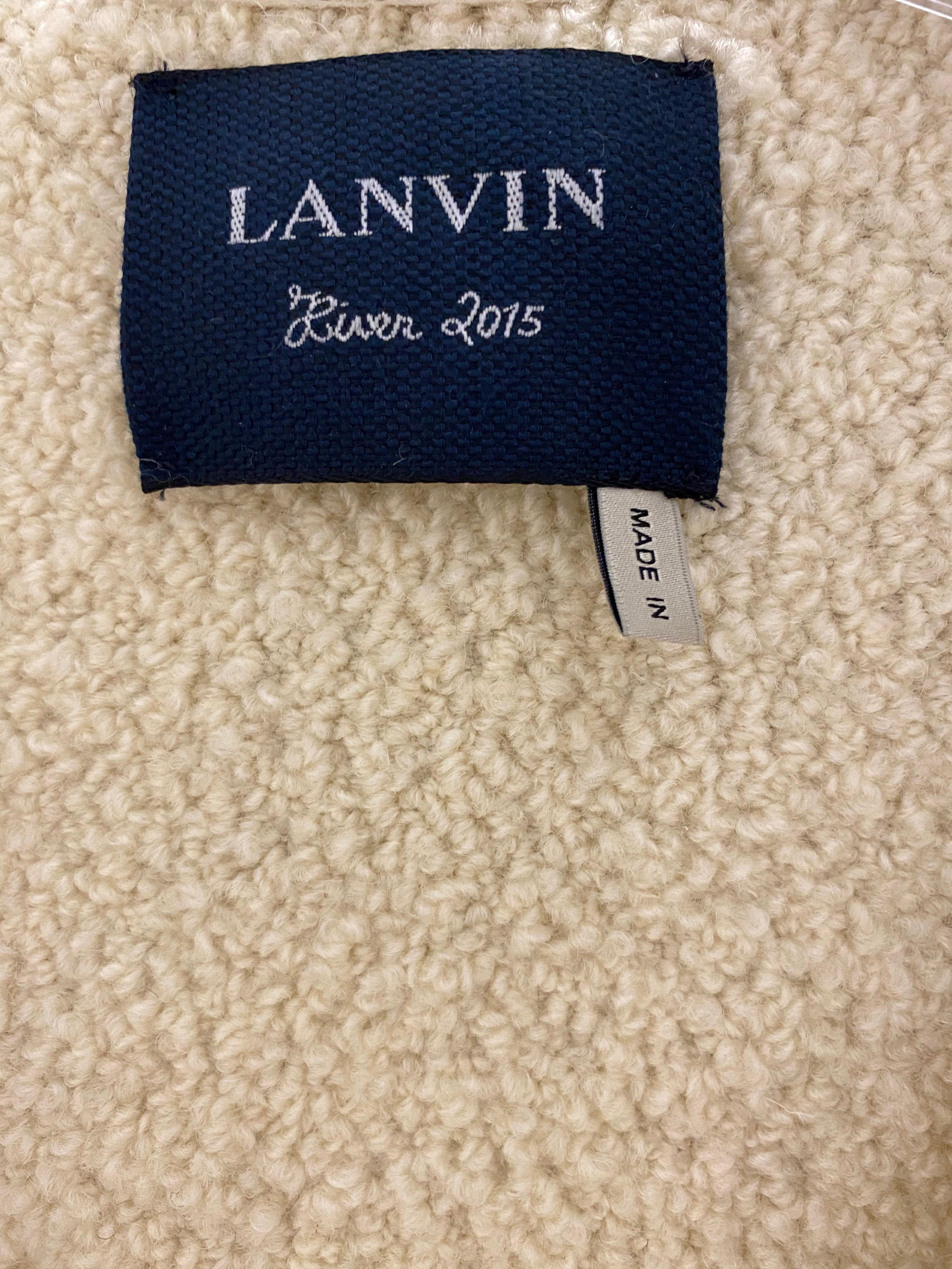 Lanvin Metallic Gold Coat with hood In Excellent Condition In Beverly Hills, CA