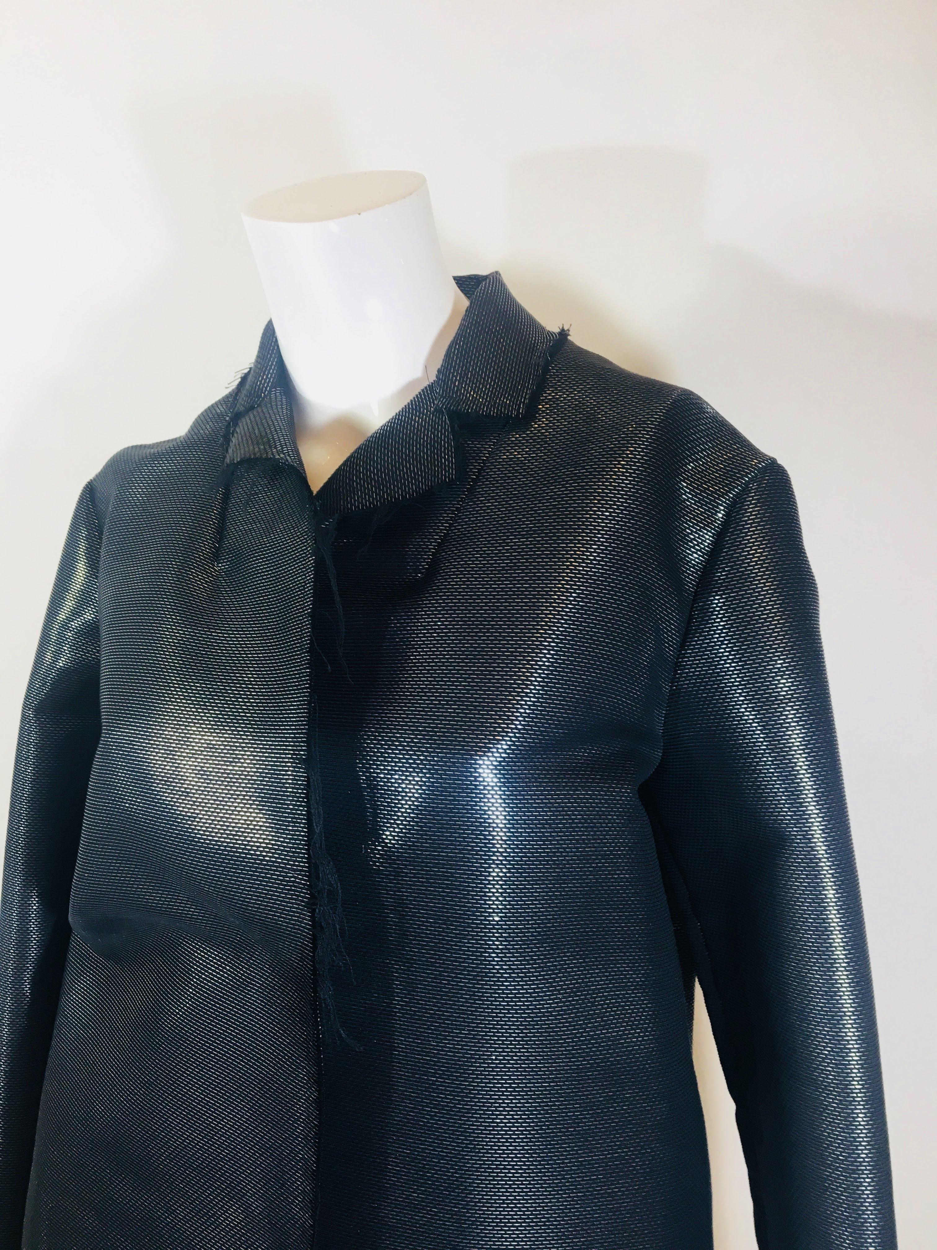 Black Lanvin Metallic Jacket