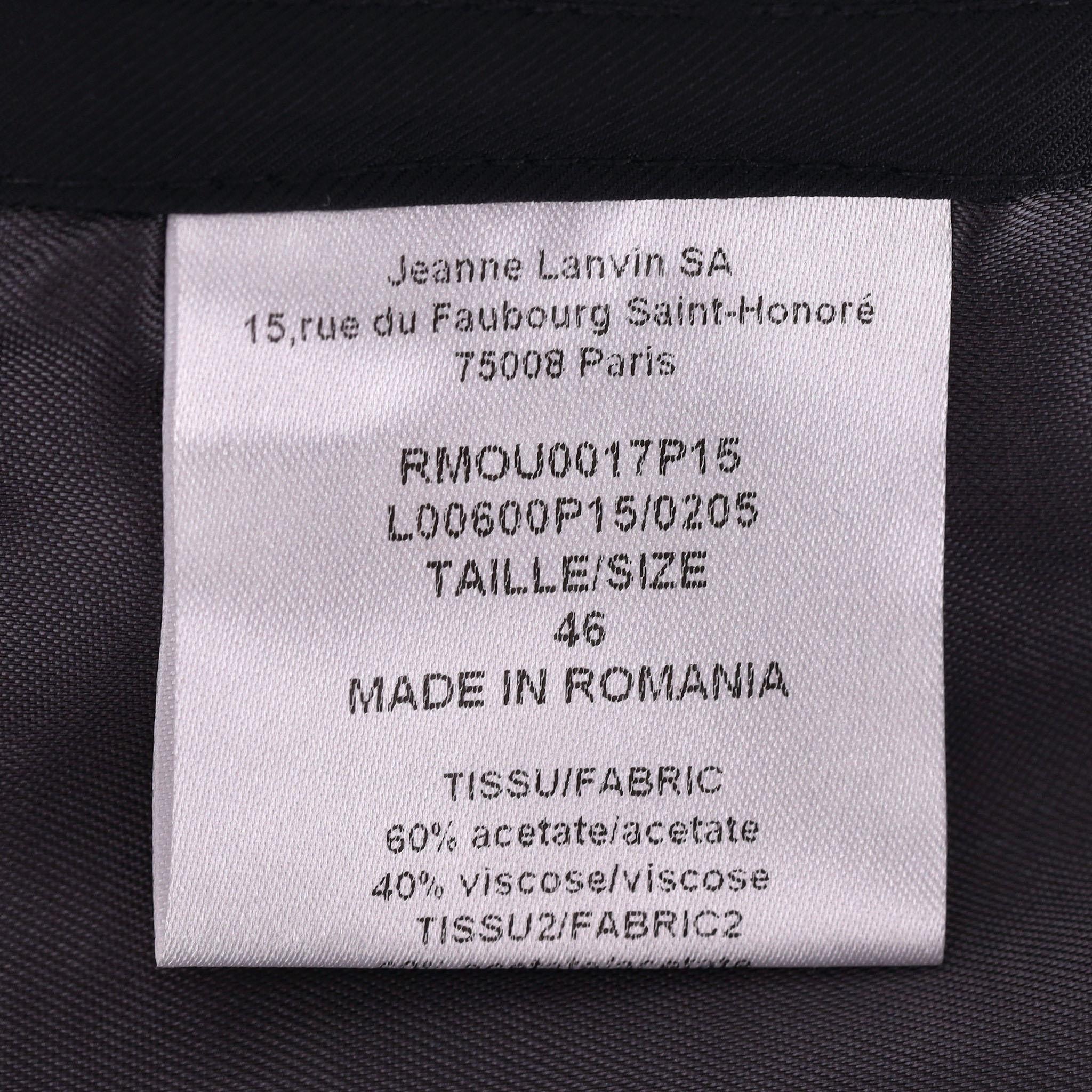 Lanvin Metallic Satin Panelled Bomber Jacket For Sale 1