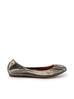 Lanvin - Chaussures de ballet en cuir Scotchgrain métallisé taille IT 39