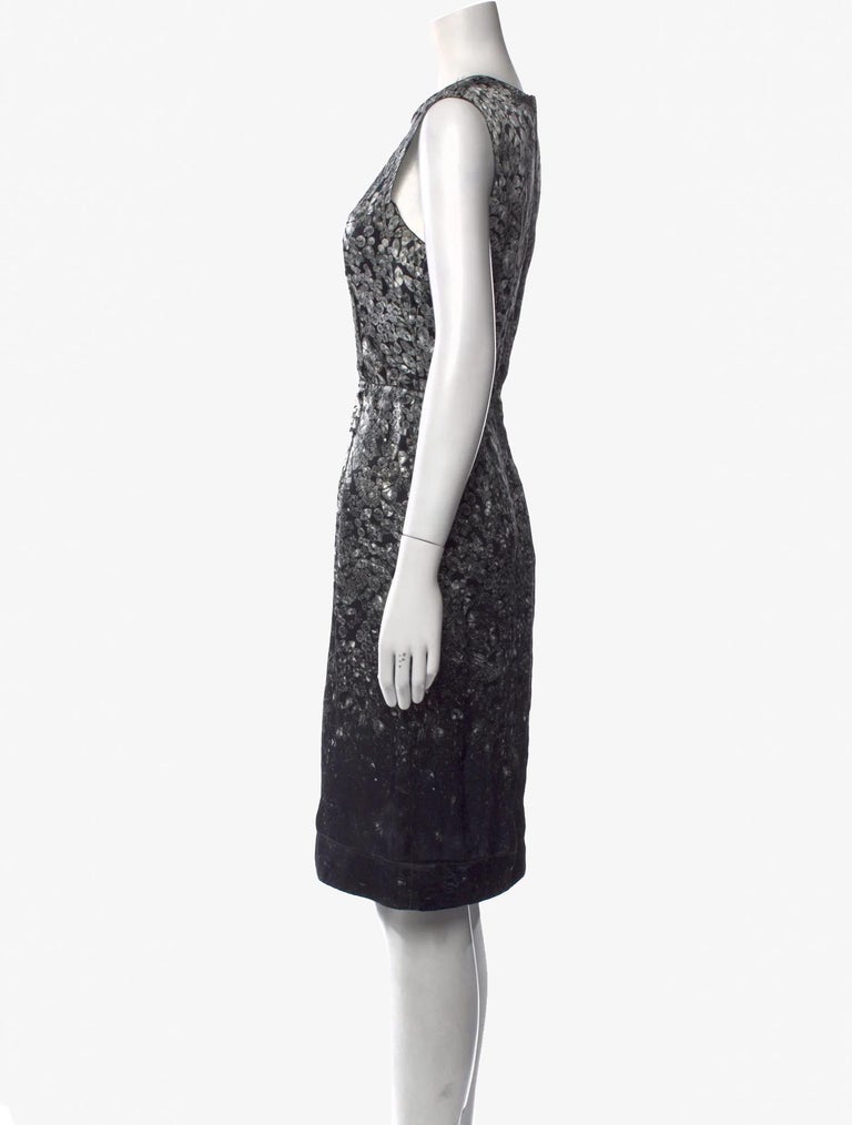 lanvin grey dress MIDI DRESS IN METALLIC VISCOSE