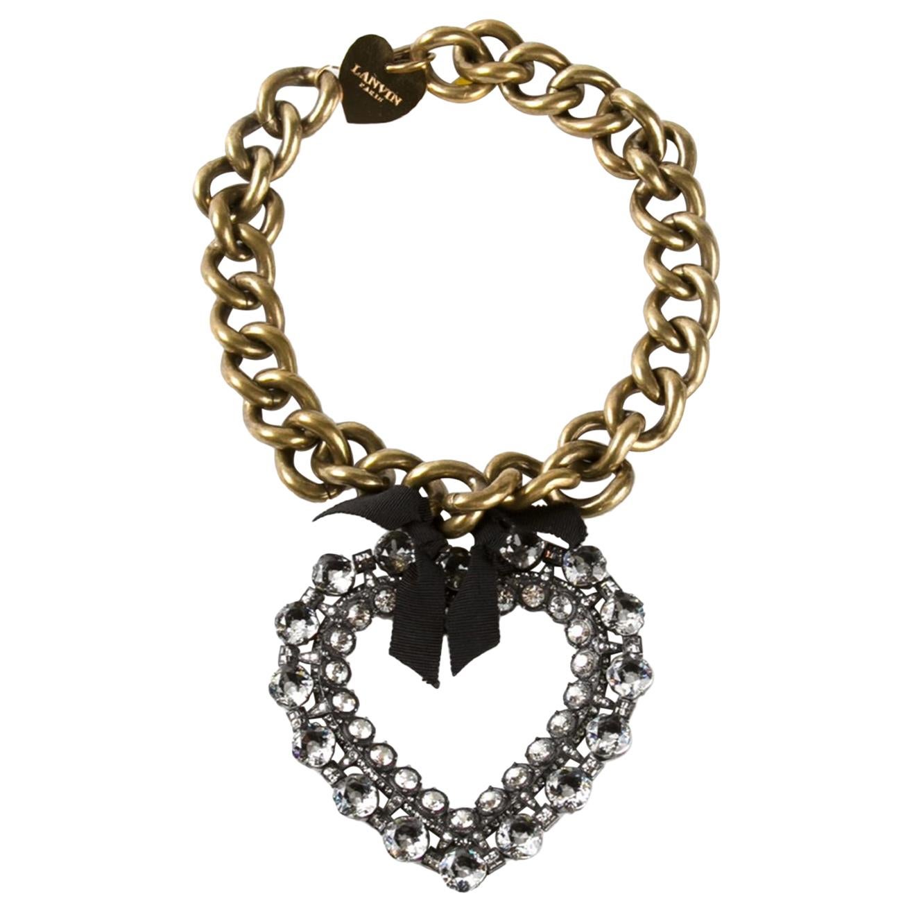Lanvin Mira Large Heart Necklace
