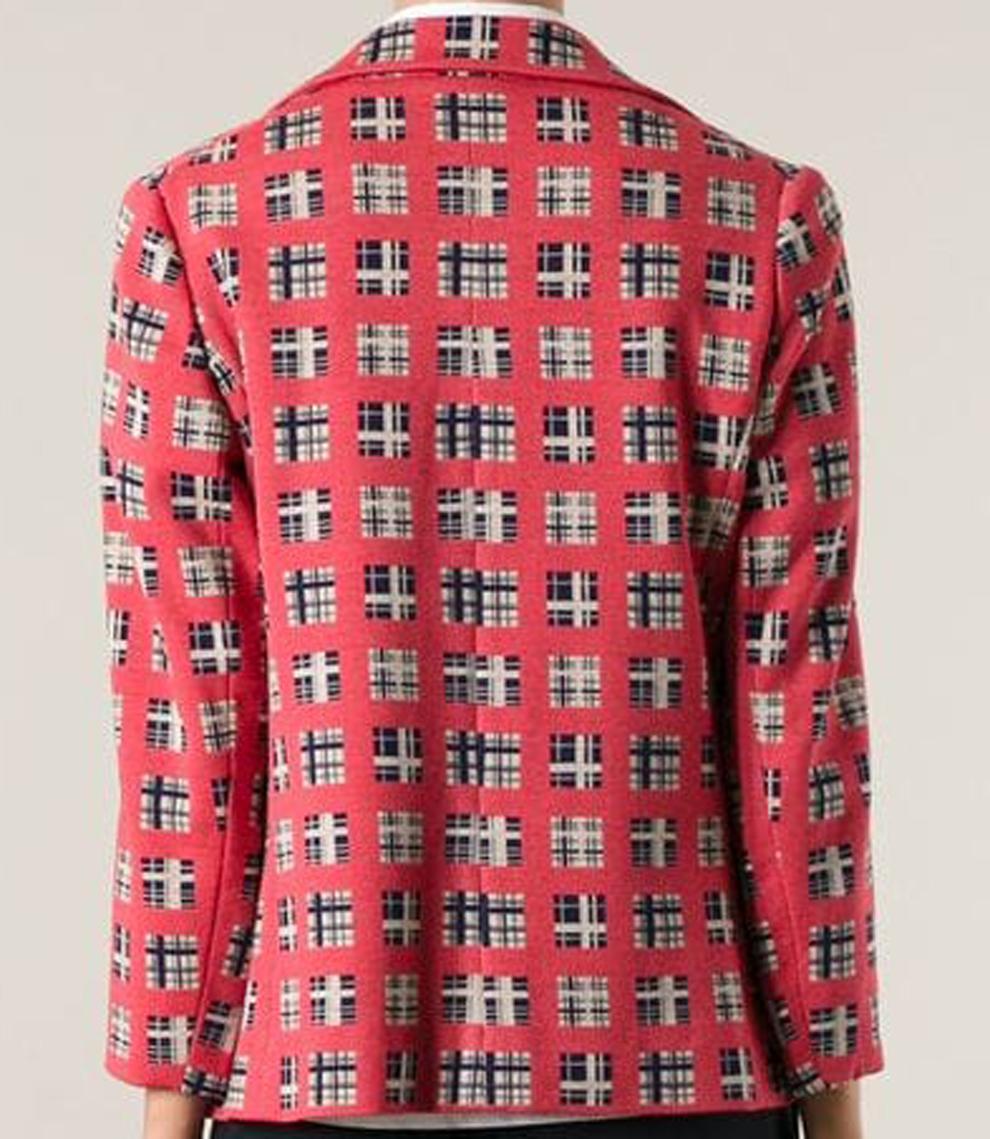 Lanvin multico wool jacquard jacket featuring a notched collar, a front button fastening, long sleeves, side pockets and silk lining. 
In good vintage condition. Made in France.
Estimated size 38fr/US6 /UK10
We guarantee you will receive this