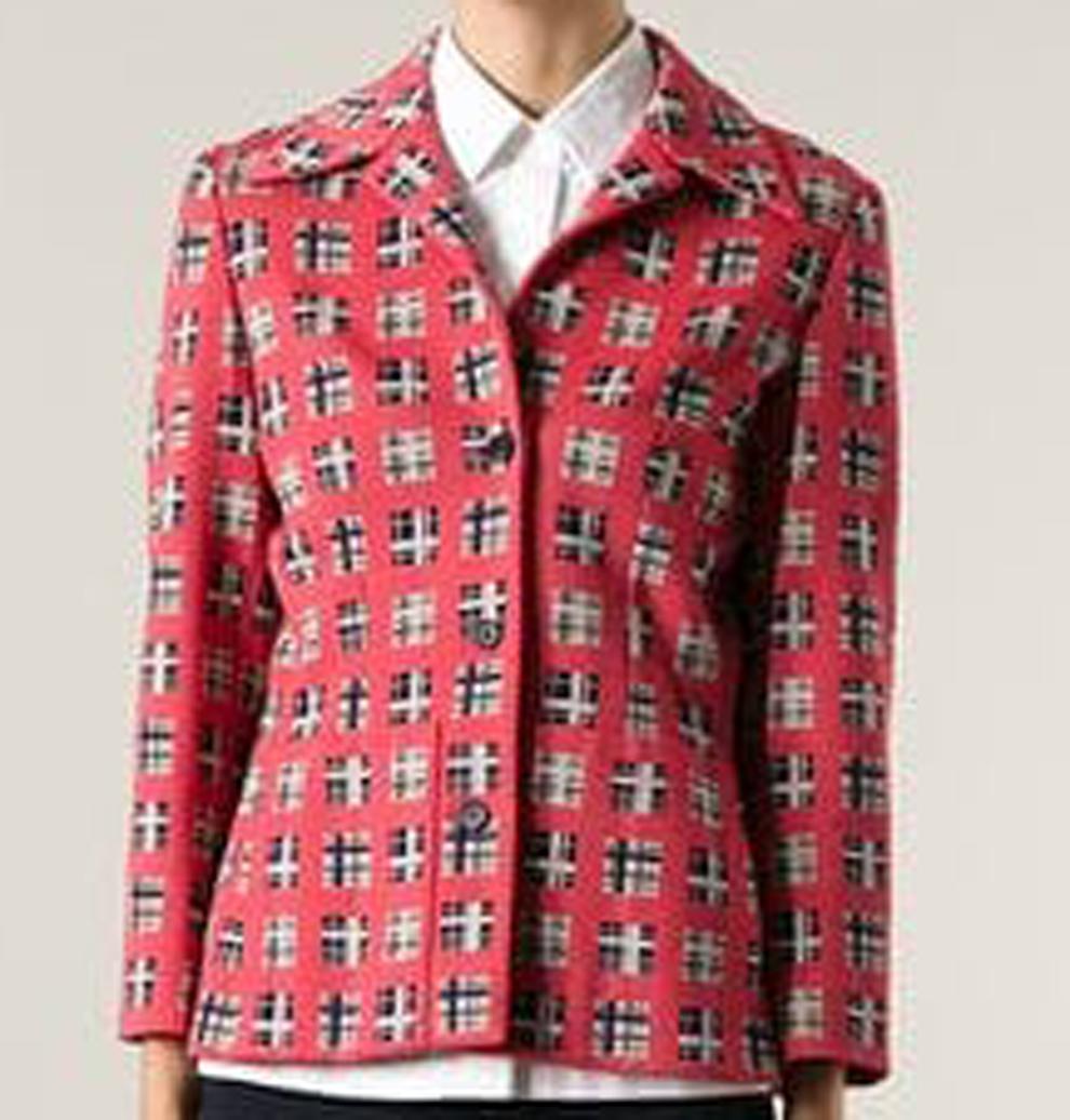 wool jacquard jacket