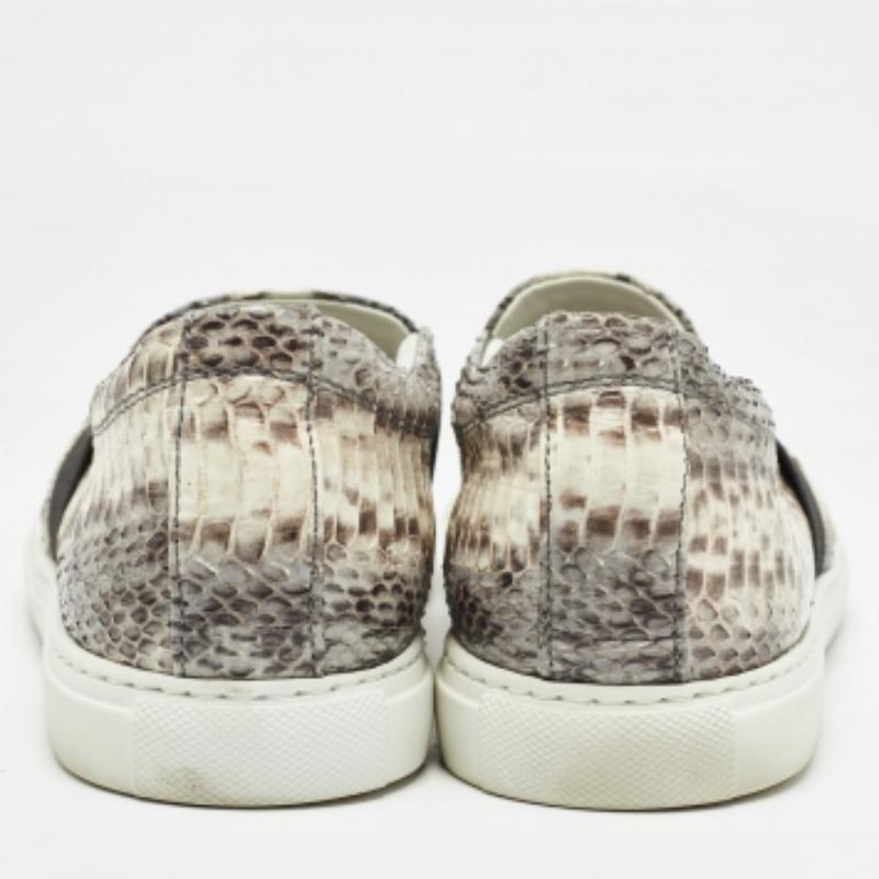 Lanvin Muticolor Wasser Schlange Slip On Sneakers Größe 41 Herren im Angebot