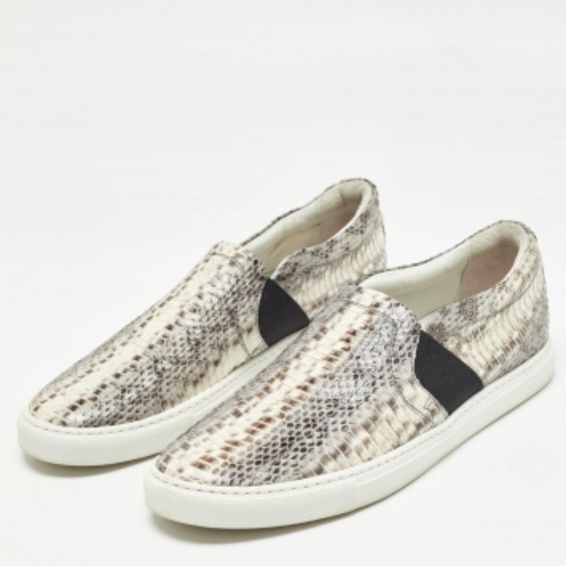 Lanvin Muticolor Wasser Schlange Slip On Sneakers Größe 41 im Angebot 3