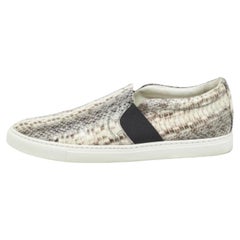 Lanvin Muticolor Water Snake Slip On Sneakers Size 41