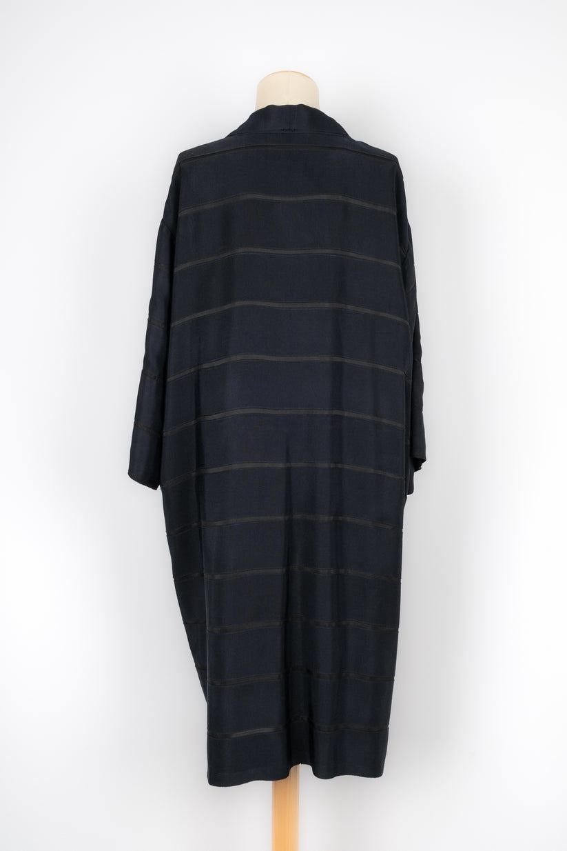 Lanvin Navy Blue Coat Winter, 2008 In Excellent Condition For Sale In SAINT-OUEN-SUR-SEINE, FR