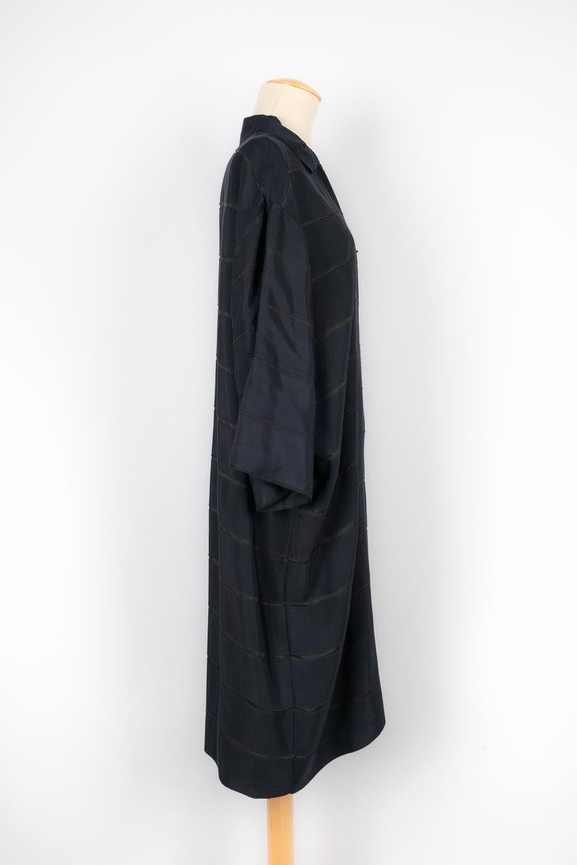 Women's Lanvin Navy Blue Coat Winter, 2008 For Sale