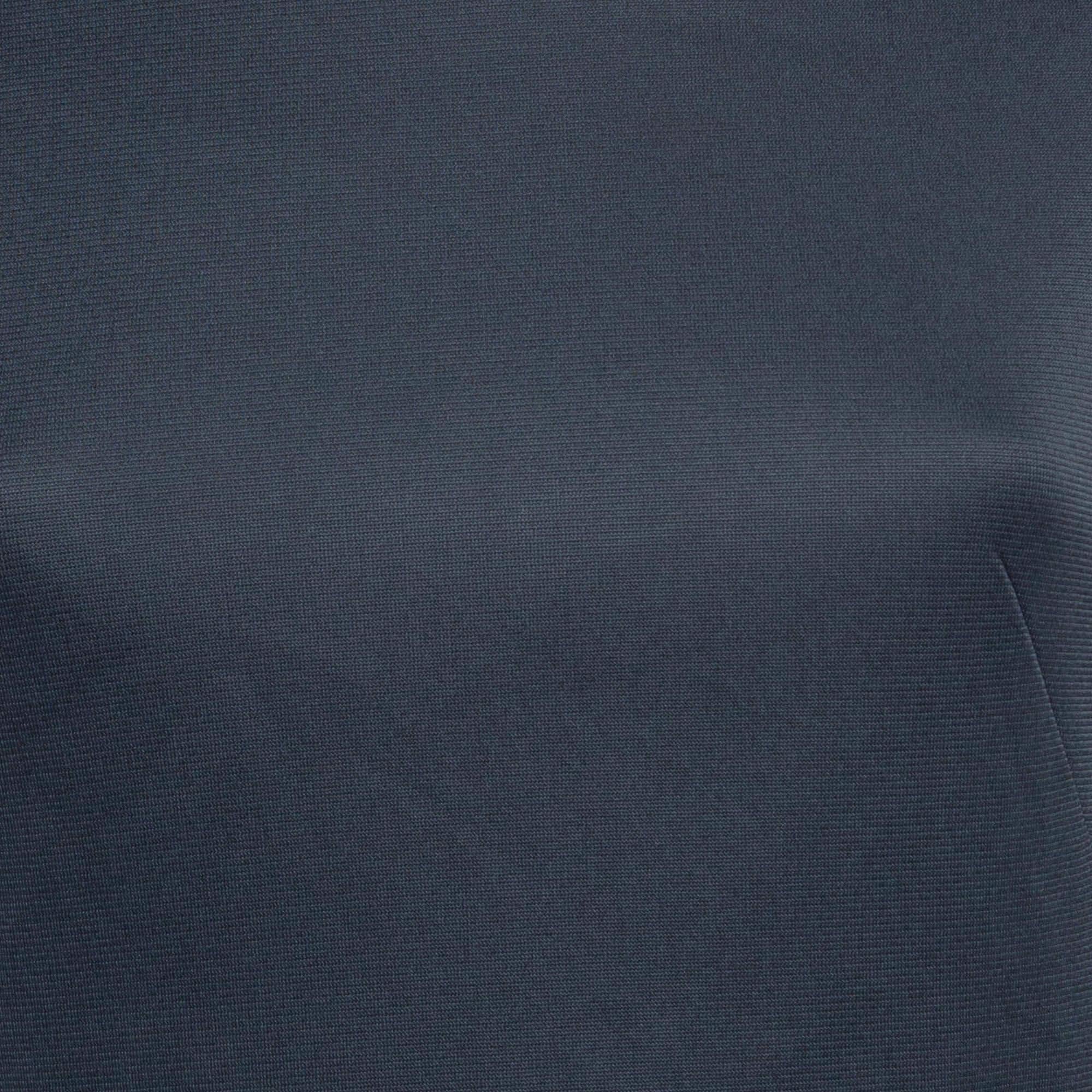 Lanvin Vestido Corto Manga Adornada Azul Marino  XS Negro en venta