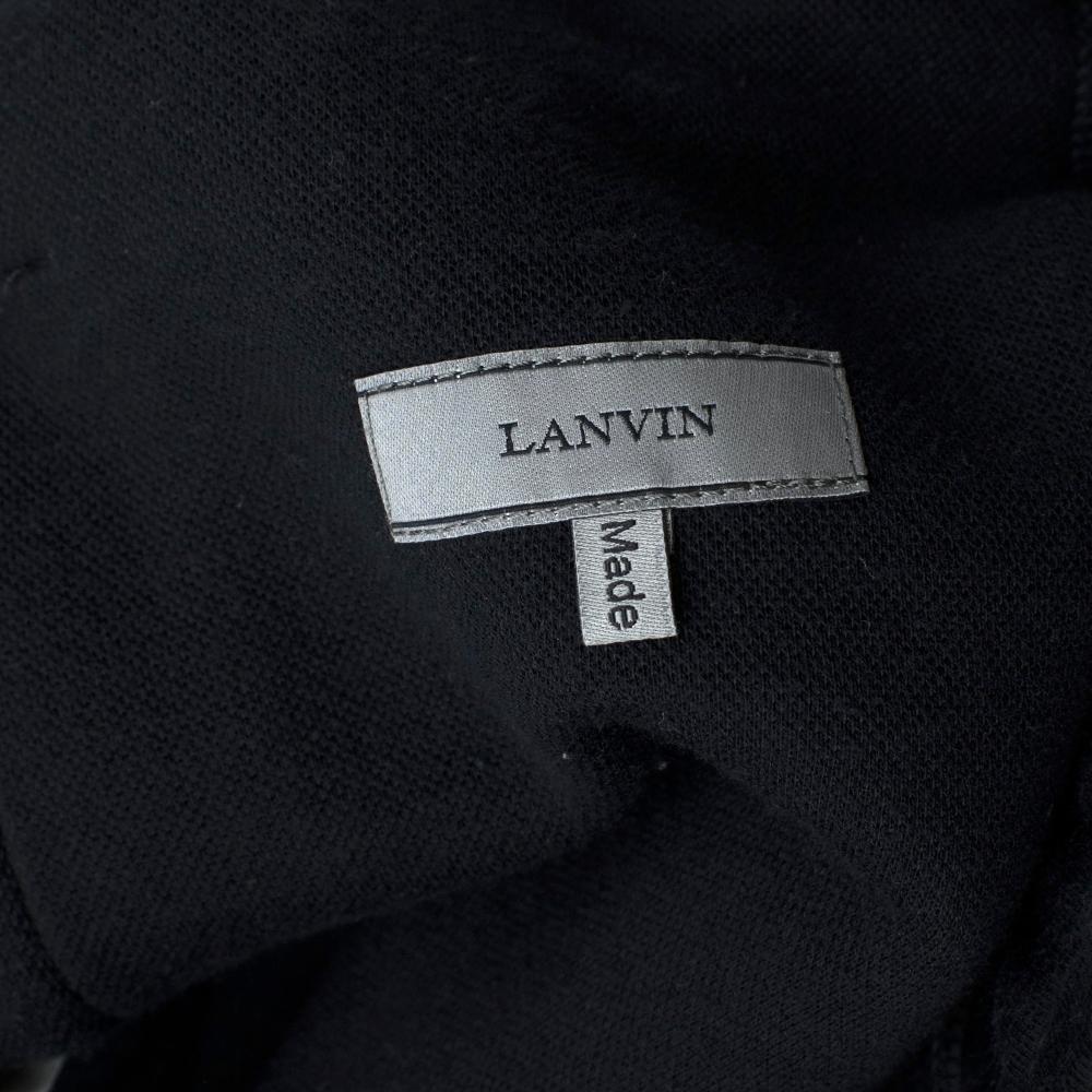 Women's or Men's Lanvin Navy Cotton Spider Patch Sweatpants - Size Small For Sale