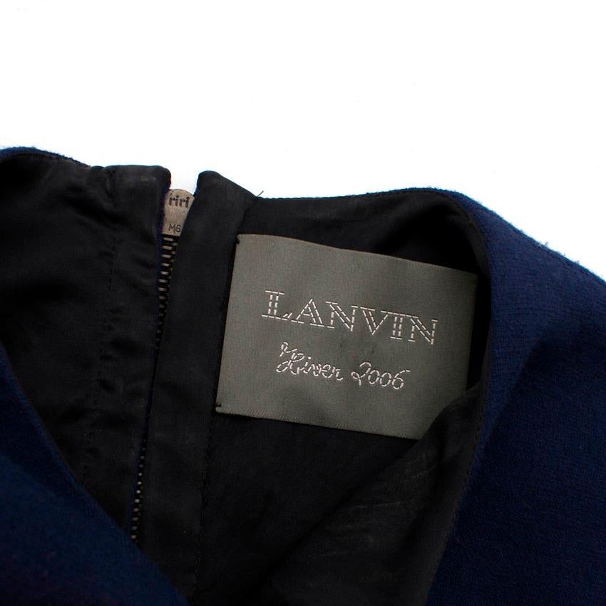 Women's Lanvin Navy Dress with Embellishments - Size US 8 For Sale