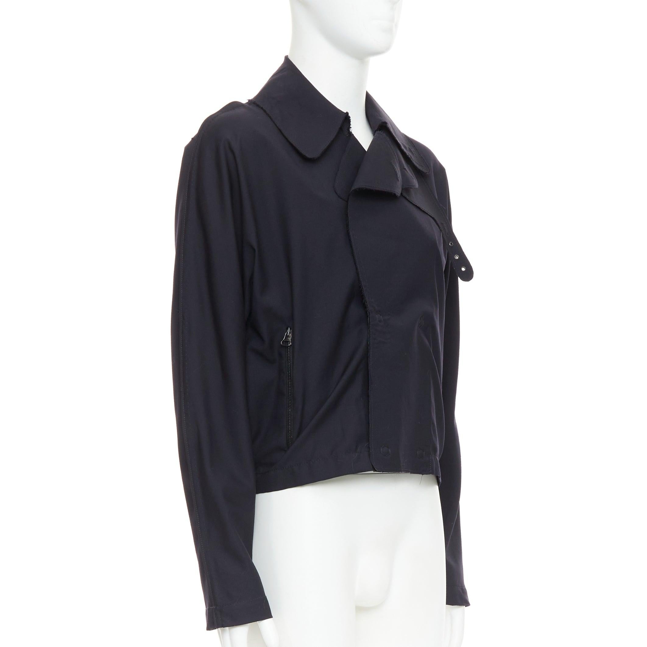 LANVIN trench in lana navy ispirato al bomber interfacciato FR48 M. In condizioni discrete in vendita a Hong Kong, NT