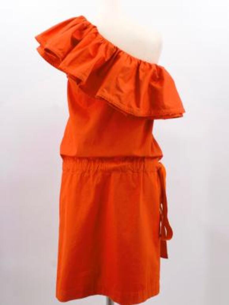 Women's Lanvin One Shoulder Ruffle Dress For Sale