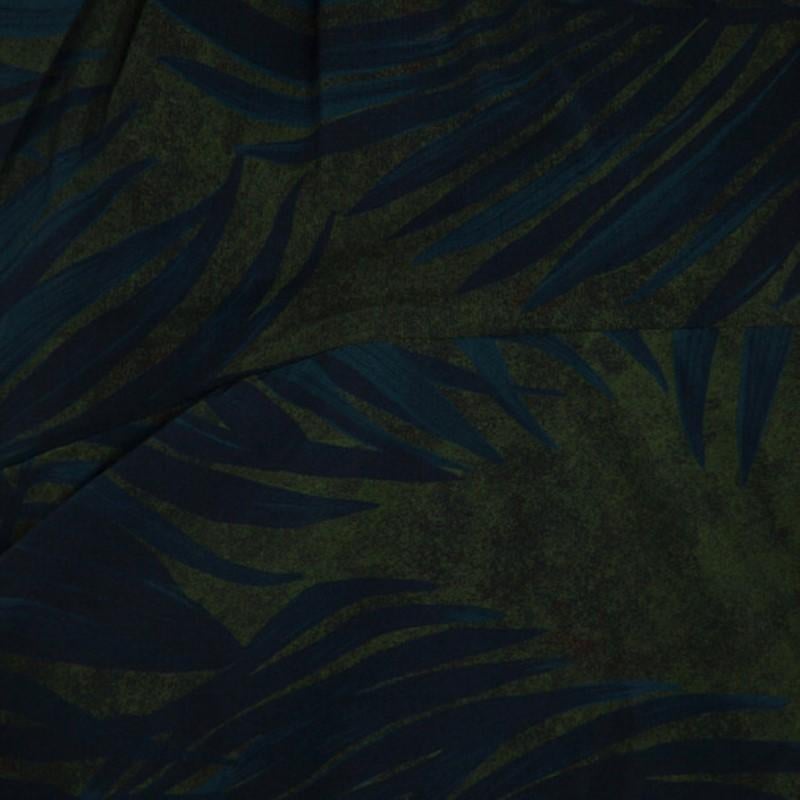 Lanvin Palm Leaf Print Cocktail Dress S 2