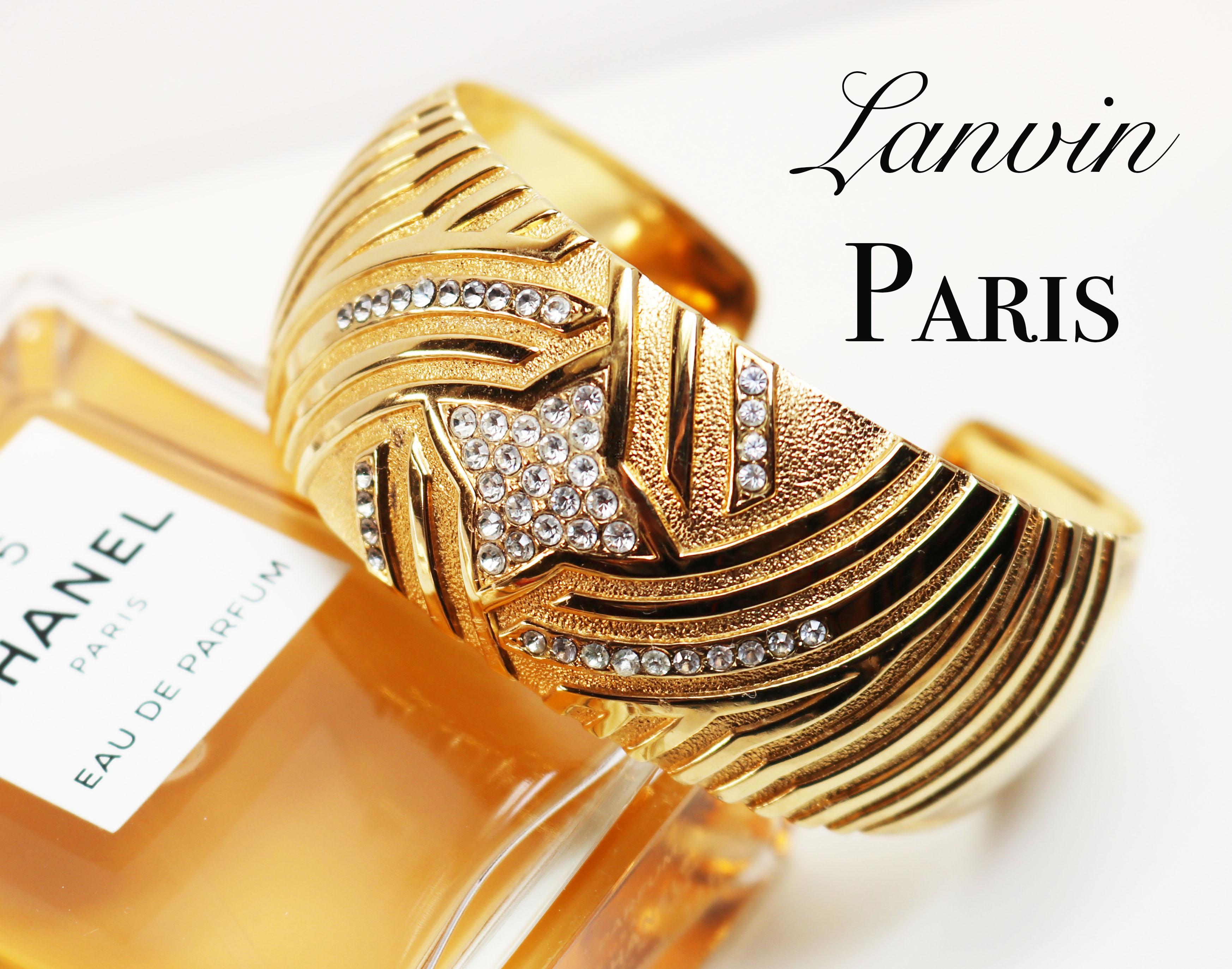 Lanvin Paris Gold Bracelet im Angebot 1