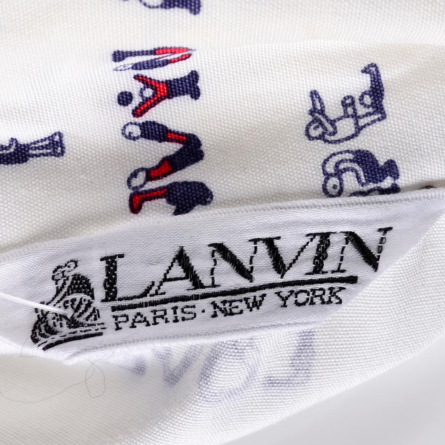 Lanvin Paris Pants & Jacket Vintage Monogram Fashion Acrobat Letters print Suit 4