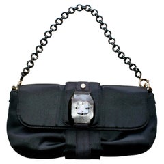 Lanvin Paris Satin Silk Hand Bag