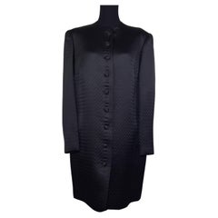Lanvin Paris manteau de soirée élégant noir, 1960 vintage