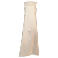 Lanvin Paris White Wool Sculptural Sleeveless Dress, c. 2012