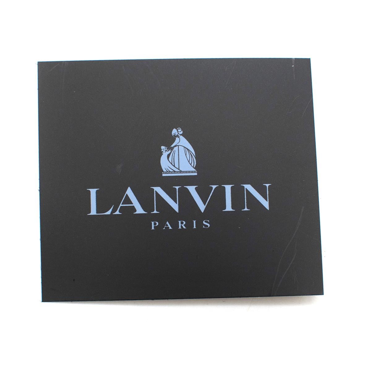 Lanvin Piano Dark Grey Wood Box Clutch  2