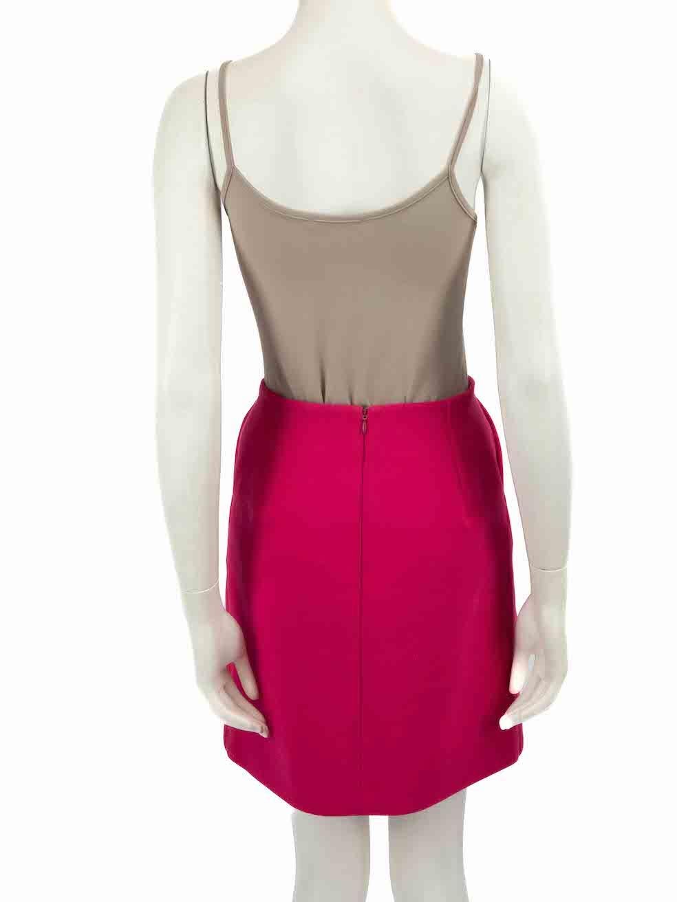Lanvin Pink A-Line Mini Skirt Size XS In Good Condition For Sale In London, GB