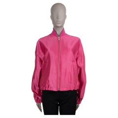 LANVIN rose acétate 2020 OVESIZED SATIN Bomber Jacket 38 S