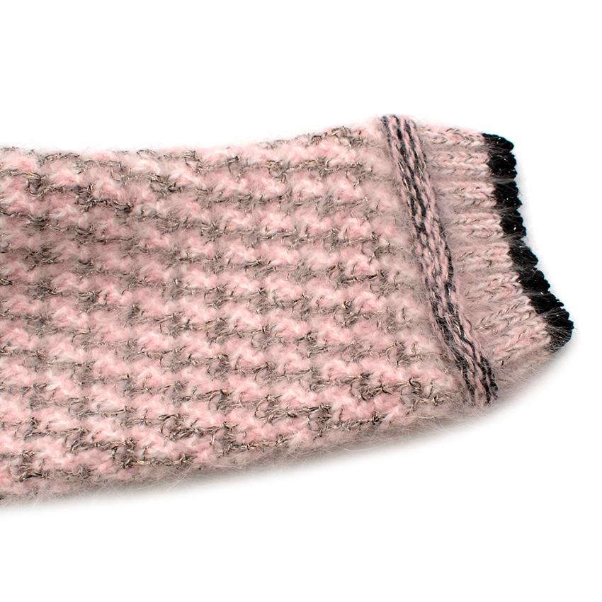 Women's or Men's Lanvin Pink Angora Blend Knit Longline Cardigan - Size XS For Sale