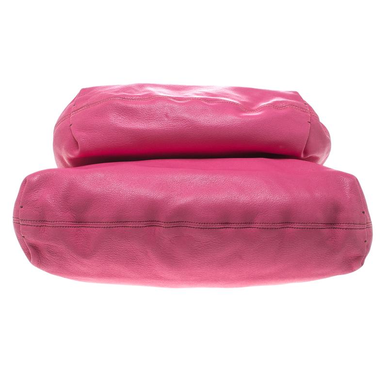 Lanvin Pink Leather Chain Shoulder Bag In Excellent Condition In Dubai, Al Qouz 2