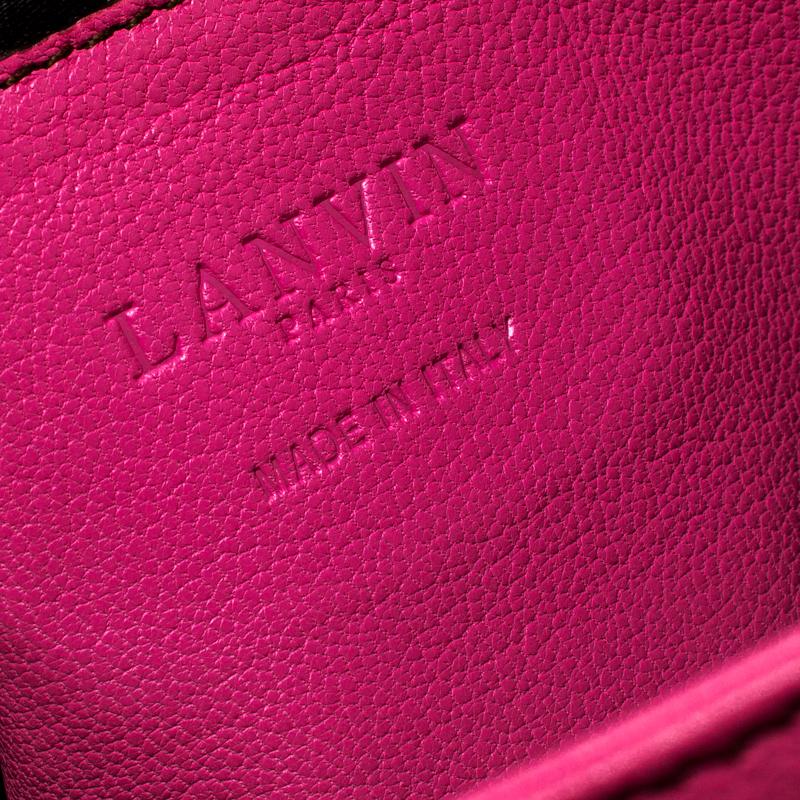 Lanvin Pink Leather Chain Shoulder Bag 1