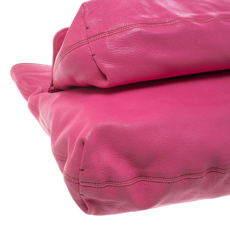 Lanvin Pink Leather Chain Shoulder Bag 5