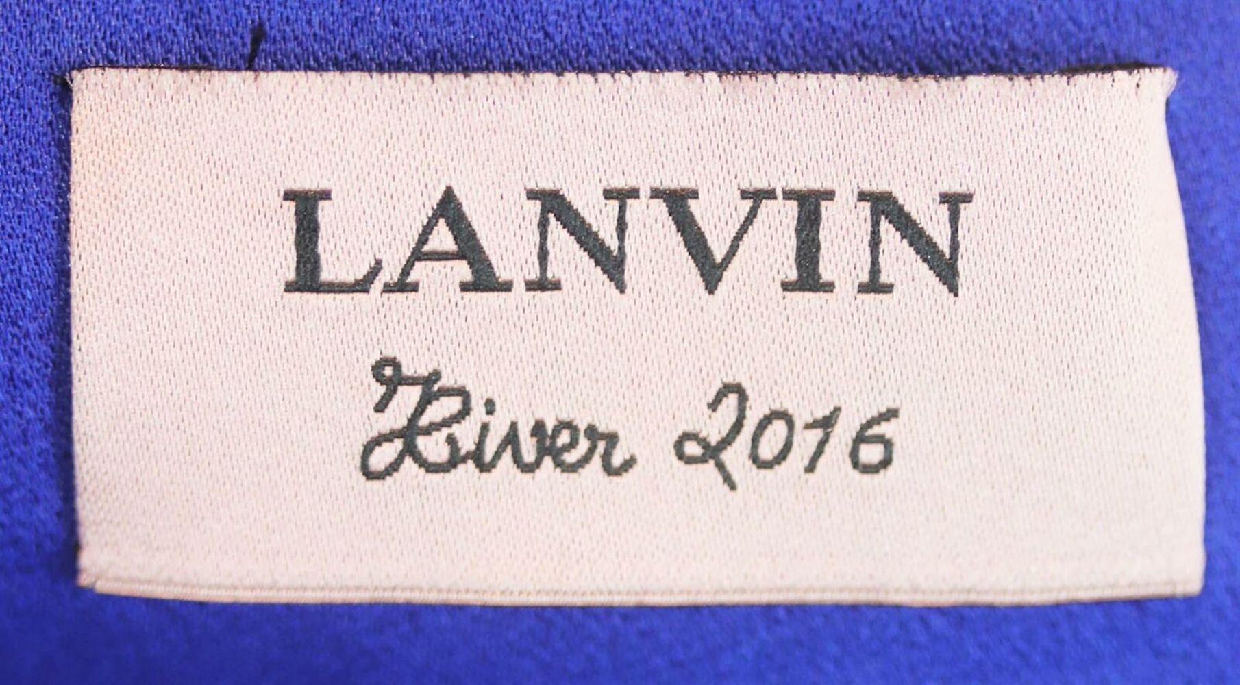 Lanvin Pleated Satin Shirt Dress 1