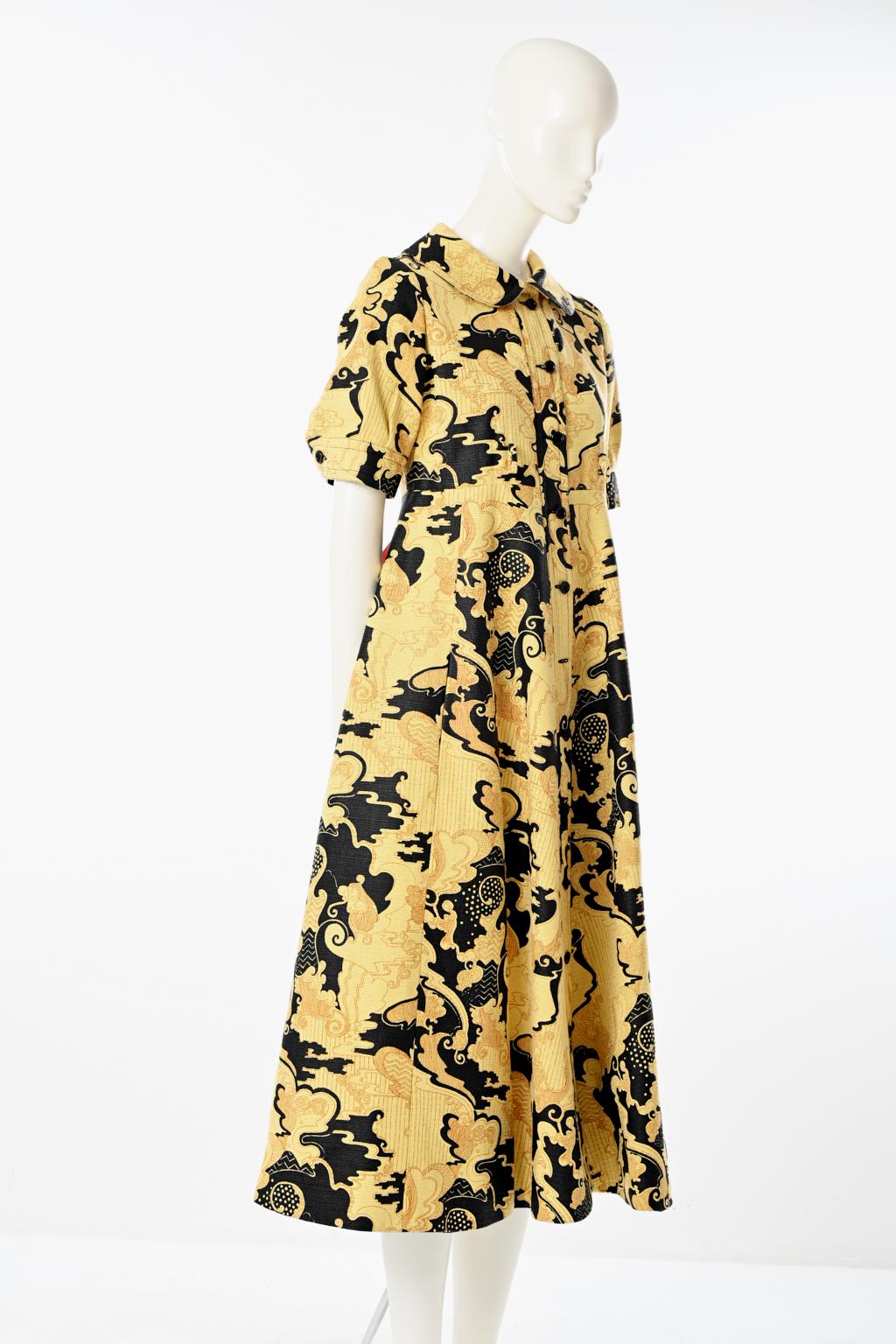 Lanvin - Robe chemise imprimée Bon état - En vente à Geneva, CH