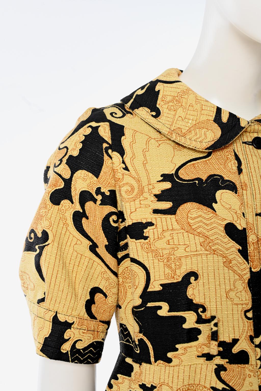 Lanvin Printed Shirt Dress In Good Condition For Sale In Geneva, CH