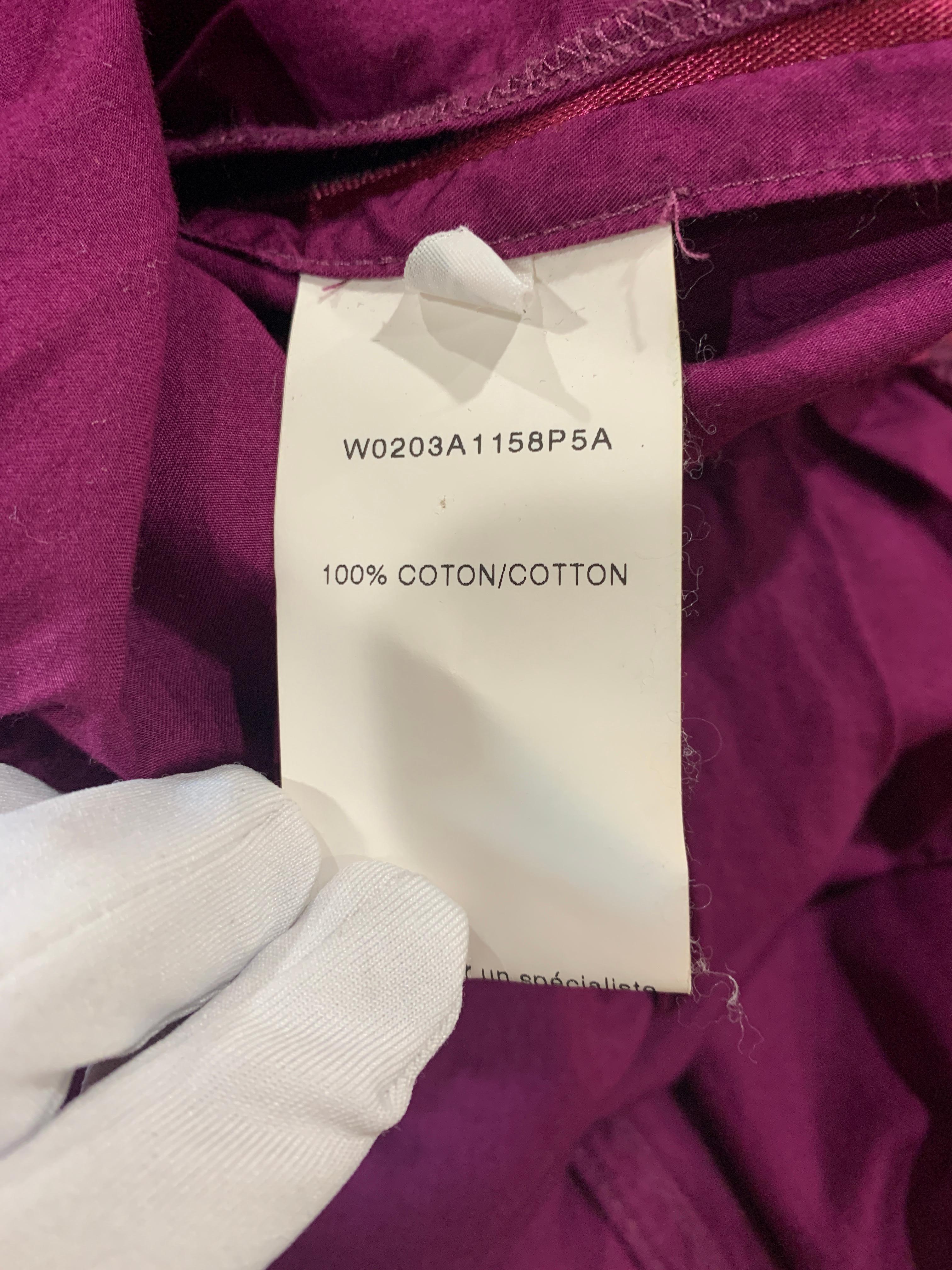 Lanvin - Robe de jour d'été en coton violet  en vente 5