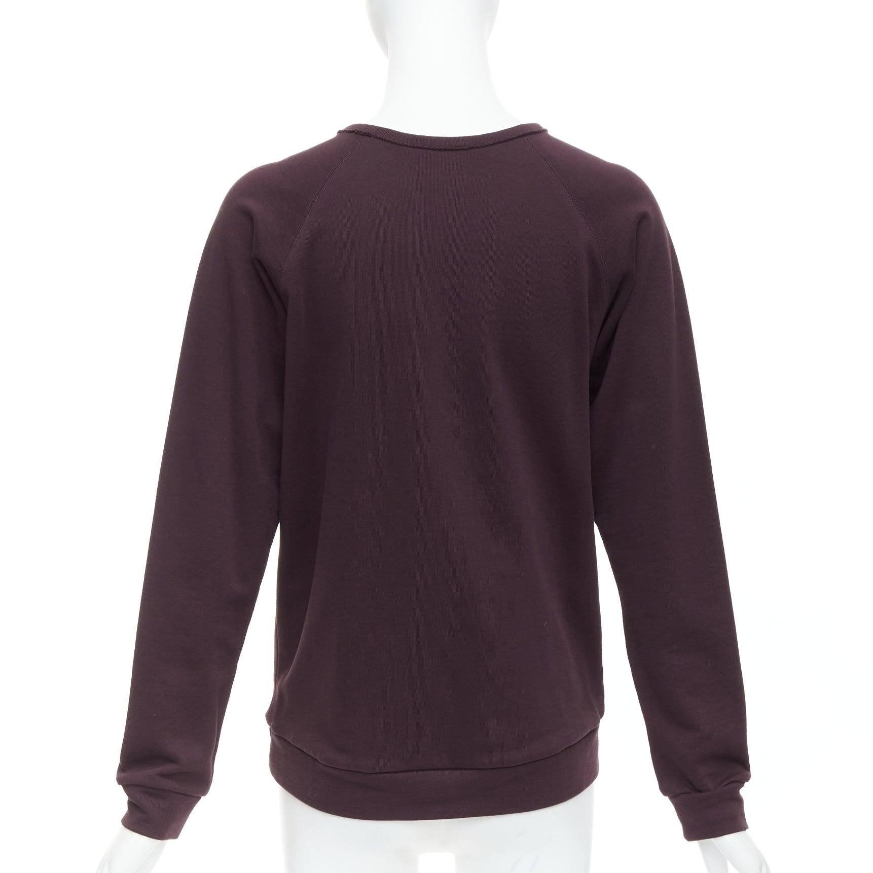 Donna LANVIN pullover in tessuto viola impreziosito da cristalli in vendita