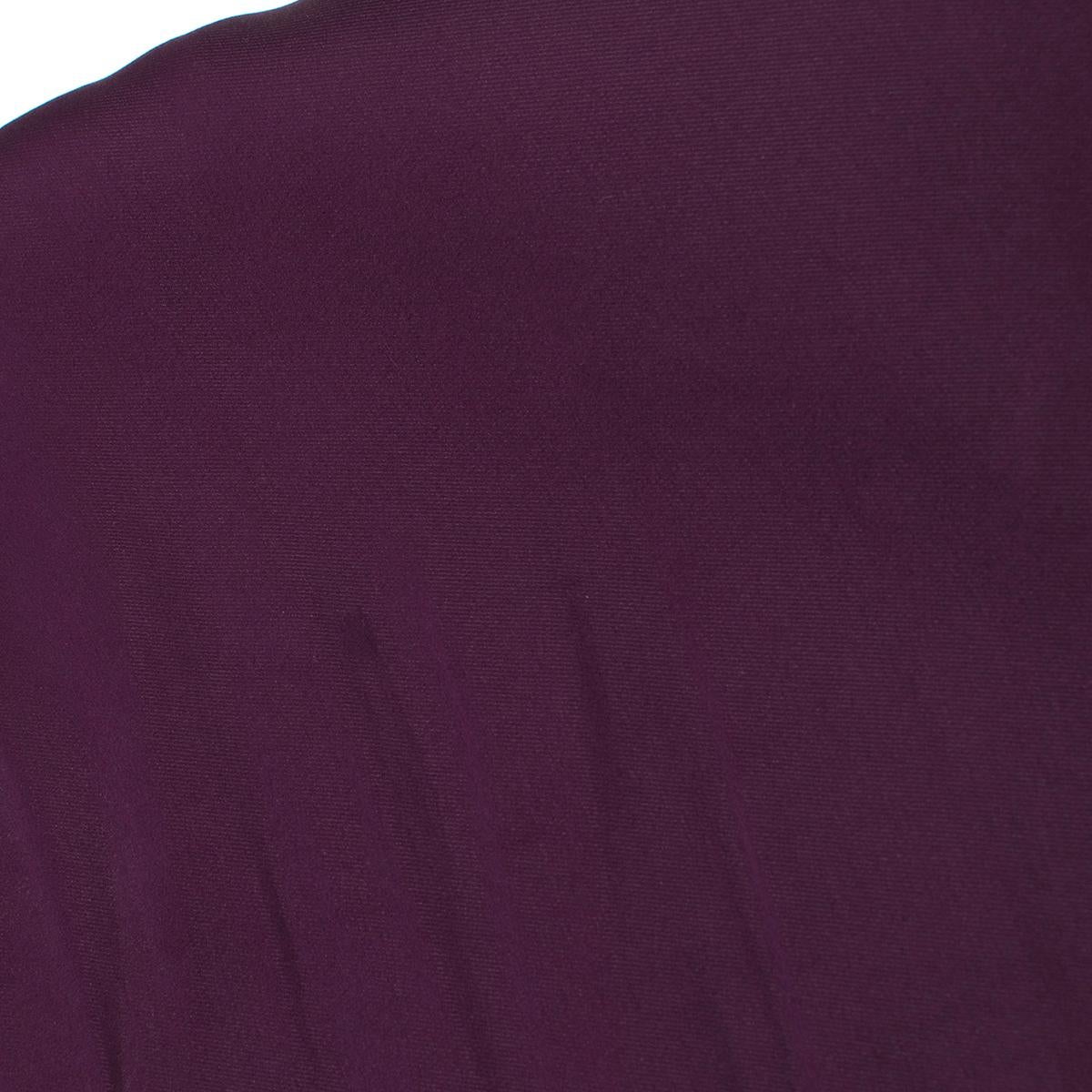 Lanvin Purple Ruffled Silk Blend Duchesse & Lace Dress estimated size M 3